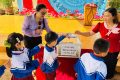 TRƯỜNG TIỂU HỌC ĐINH TIÊN HOÀNG QUYÊN GÓP ỦNG HỘ ĐỒNG BÀO SAU CƠN BÃO SỐ 10